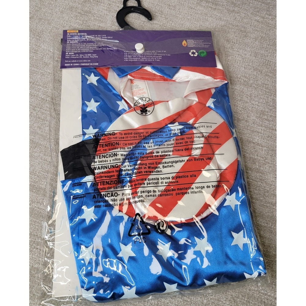 Pet Costumes by Rubies Uncle Sam Size Large Dog 4th of July Flag America NEW - Picture 6 of 8